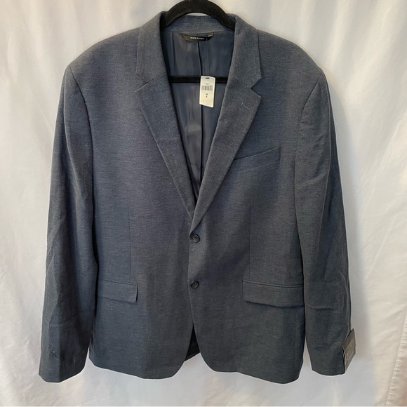Banana Republic NWT Linen & Cotton Blend Standard Fit Men’s Blazer Size 46R - Picture 1 of 16